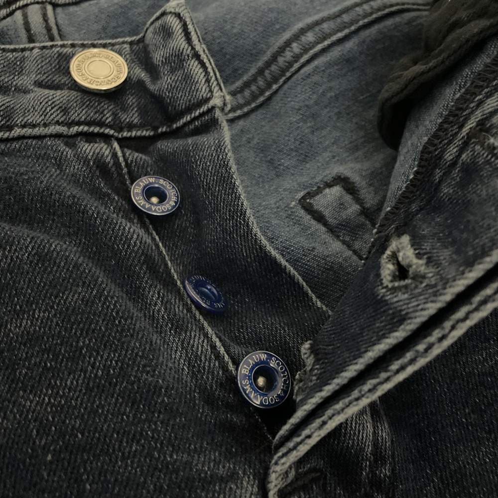 Scotch & Soda Ralston Jeans Mens 33x31 Blue Denim Amsterdam Blauw Straight Leg - Picture 12 of 12